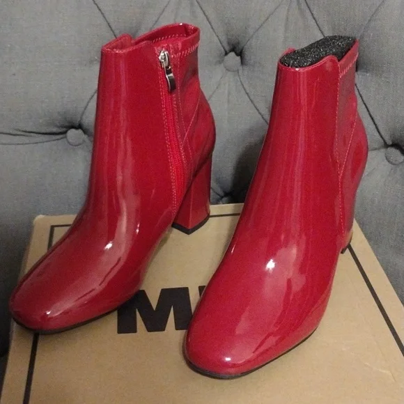 MIA Carla Red Ankle Boot Size 8.5 NWT - Picture 2 of 4